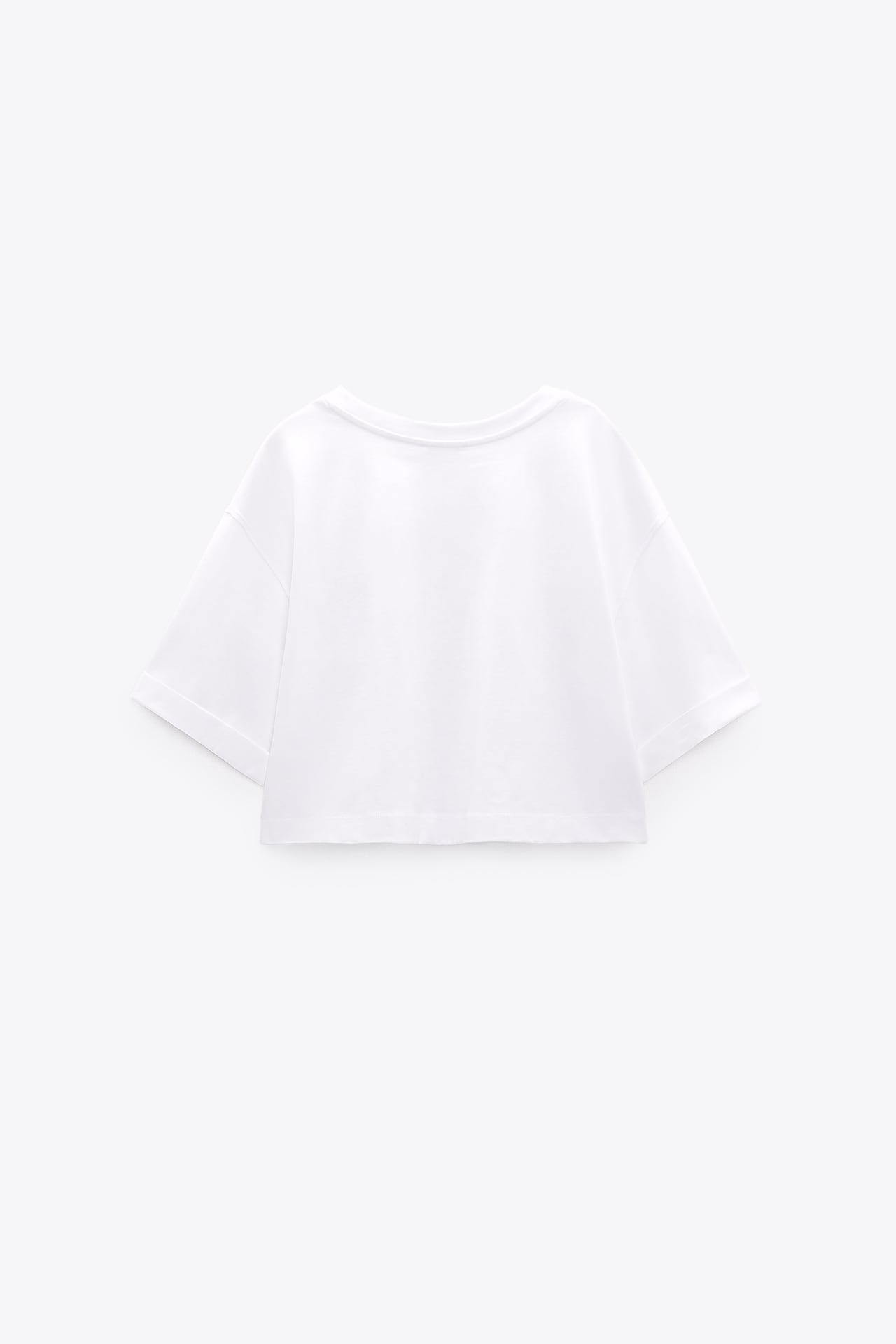 [ZARA] ÁO THUN CROP IN CHỮ