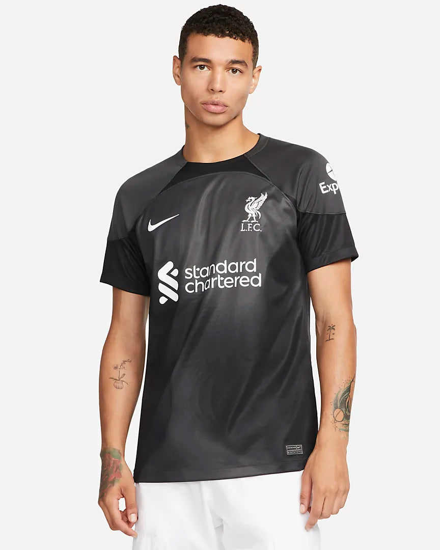 Áo bóng đá tay ngắn Nike Dri-FIT cho nam DJ7681-061 ( Thủ môn sân vận động Liverpool FC 2022/23)