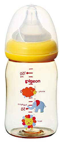 [Nhựa 160ml] Bình sữa Pigeon cho bé bú bình hình thú từ 0 tháng Bình sữa hỗ trợ bé bú mẹ một cách đáng tin cậy