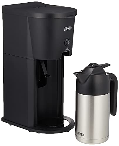 Bình ủ chân không cách nhiệt Thermos Máy pha cà phê 0.63L Đen ECJ-700 BK