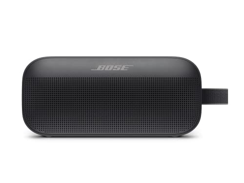 Loa Bluetooth Bose SoundLink Flex Loa không dây di động có mic Phát lại đến 12 giờ Chống nước và chống bụi 20,1 cm (W) x 9 cm (H) x 5,2 cm (D) 580g Đen