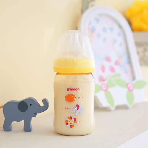 [Nhựa 160ml] Bình sữa Pigeon cho bé bú bình hình thú từ 0 tháng Bình sữa hỗ trợ bé bú mẹ một cách đáng tin cậy