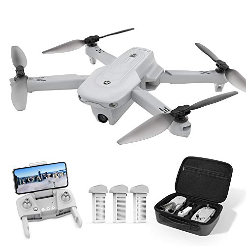 flycam Máy bay không người lái có máy ảnh, có GPS Có thể gập lại với máy ảnh 4K Thời gian bay dưới 200g 60 phút Bao gồm hộp đựng 3 pin Chế độ quay lại có thể điều chỉnh 90° Chế độ theo dõi tôi Giữ độ cao