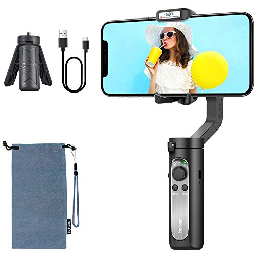 Bộ ổn định Gimbal cho điện thoại thông minh Hohem X, 3 trục, Gimbal một tay, Có thể gập lại, Dễ vận hành, Nhẹ 259g, Kích thước lòng bàn tay, Chống rung, Theo dõi khuôn mặt, Hiệu ứng khuôn mặt, Chụp góc thấp, Video toàn cảnh