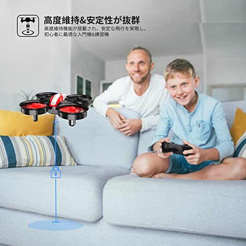 Flycam Máy bay không người lái Holy Stone, Dưới 100g, Máy bay không người lái mini, Dành cho trẻ em, Sử dụng trong nhà, Bao gồm 3 pin, Thời gian bay tối đa 21 phút, Giữ độ cao, Chế độ không đầu, Chế độ lật