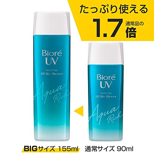 [Dung Tích Lớn] Kem Chống Nắng Biore UV Aqua Rich Watery Gel 155ml (Gấp 1.7 lần hàng thường) SPF50+/PA++++