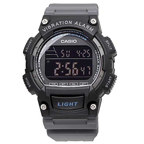 [Casio] Đồng hồ nam kỹ thuật số tiêu chuẩn của CASIO có chức năng rung W-736H-8BV Mẫu ở nước ngoài Đen x Xám [Nhập khẩu song song]