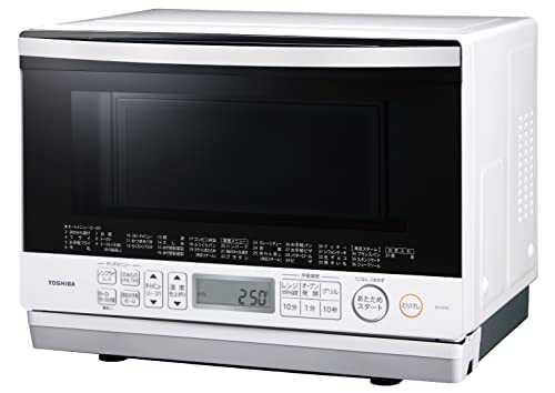 Lò nướng hơi Toshiba dạng vòm đá 26L ER-VD70(W) mặt phẳng màu trắng lớn