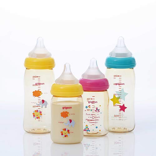 [Nhựa 160ml] Bình sữa Pigeon cho bé bú bình hình thú từ 0 tháng Bình sữa hỗ trợ bé bú mẹ một cách đáng tin cậy