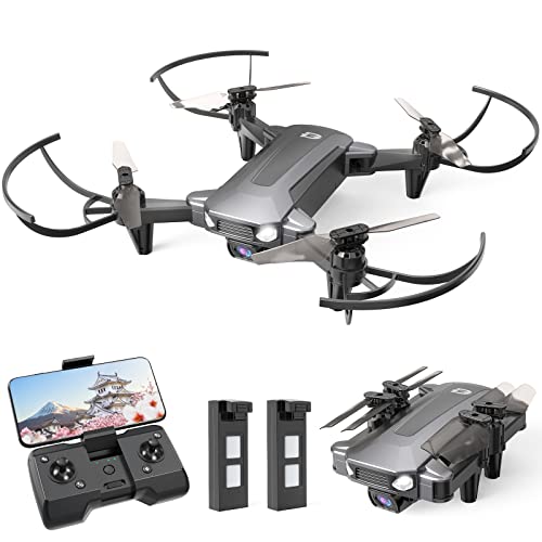 Flycam Máy bay không người lái DEERC, Dưới 100g, Bao gồm máy ảnh, Có thể gập lại, Máy ảnh 1080P, Có thể điều chỉnh 70°, Thời gian thực FPV, Thời gian hoạt động 20 phút, Nhỏ, Chế độ cất cánh, Chế độ bay theo quỹ đạo , 2.4GHz