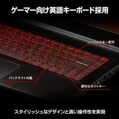 MSI [Amazon.co.jp Exclusive] [Được trang bị GTX, Mỏng và Nhẹ] Máy tính xách tay chơi game MSI GF63 1.86kg i5 GTX1650Max-Q / 15.6FHD / 8GB / 256GB / Windows11 / Bàn phím tiếng Anh / GF63-10SC-854JP Black