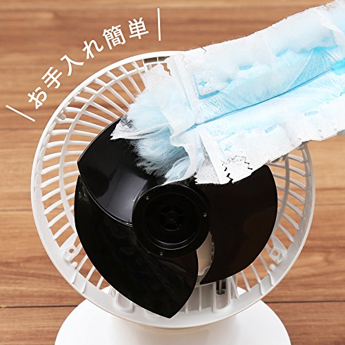 Iris Ohyama Circulator Eye Êm Lên/Xuống/Đảo Trái/Phải 18 Tatami quạt Thổi Khí Mạnh Mẽ Có Điều Khiển Từ Xa PCF-SC15T Trắng/Đen