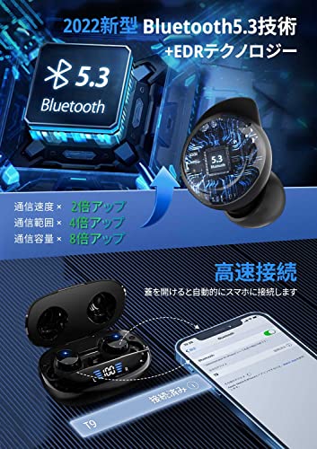 Tai nghe không dây, Tai nghe Bluetooth nhỏ gọn / nhẹ, HiFi, Bluetooth, Tương thích AAC, Tương thích Siri, Màn hình LED, Màn hình nguồn, Chống nước IPX7, Sạc nhanh Type-C, Phát lại 36 giờ, Ghép nối tự động