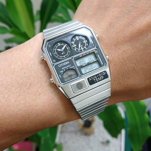 [Citizen] Đồng hồ đeo tay mẫu tái sản xuất CITIZEN ANA-DIGI TEMP Bạc JG2101-78E