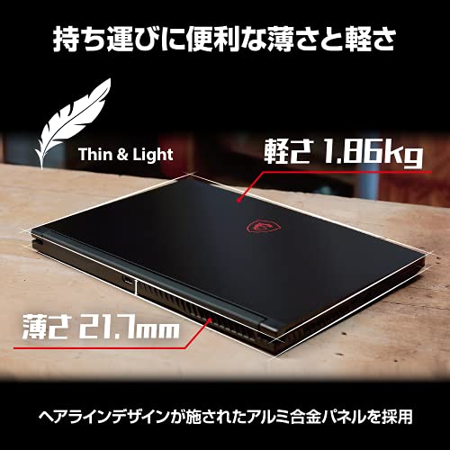 MSI [Amazon.co.jp Exclusive] [Được trang bị GTX, Mỏng và Nhẹ] Máy tính xách tay chơi game MSI GF63 1.86kg i5 GTX1650Max-Q / 15.6FHD / 8GB / 256GB / Windows11 / Bàn phím tiếng Anh / GF63-10SC-854JP Black